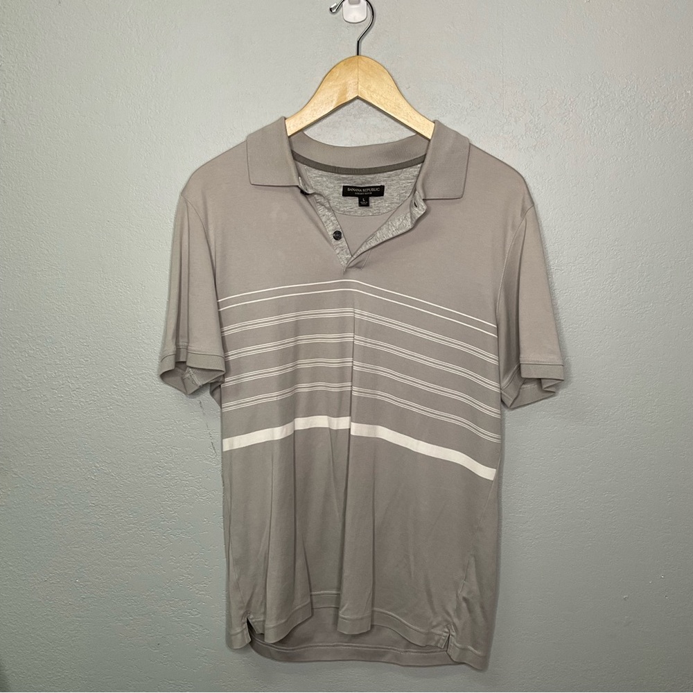 Banana republic striped polo